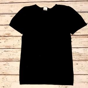 Black tight fitted shirt